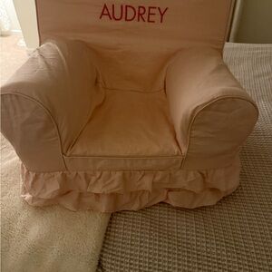Pottery Barn Kids Blush My First Anywhere Chair COVER only. “Audrey”